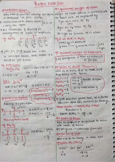 Redox Reactions: A Quick Revision Redox Reaction Class 11 Notes, Redox Reactions Notes, Redox Reactions Chemistry Notes, Nomenclature Chemistry, Tissue Biology, Learn Biology, Redox Reactions, Element Chemistry, Chemistry Basics