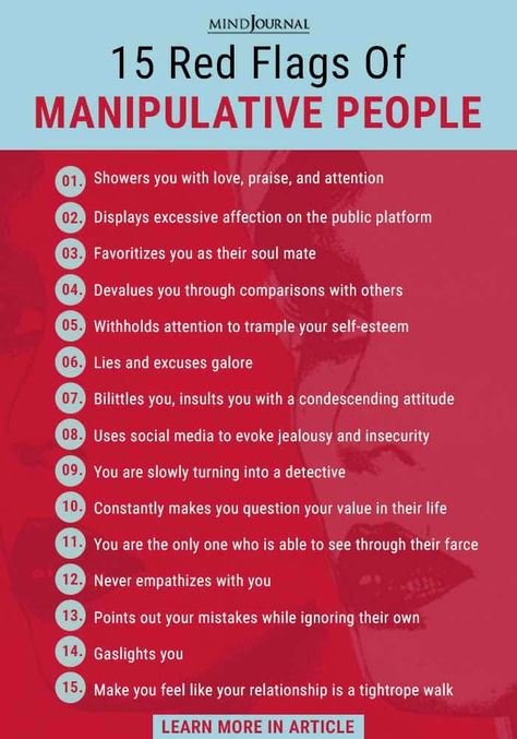 15 Red Flags Of Manipulative People Philosophical Questions, Relationship Red Flags, Manipulative People, Mental Health Facts, A Guy Like You, Physical Attraction, Narcissistic Behavior, Mindfulness Journal, Red Flags