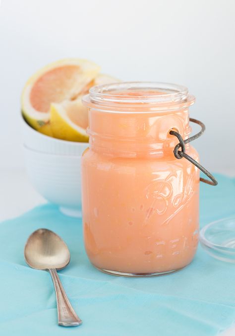 Sweet and tangy, this grapefruit curd is delicious in a tart, between French macarons, or simply spread on toast for a bright bite. Grapefruit Curd, Grapefruit Recipes, White Grapefruit, Hp Sauce, Stone Fruits, Curd Recipe, French Macarons, Mermaid Tails, Sweet Sauce