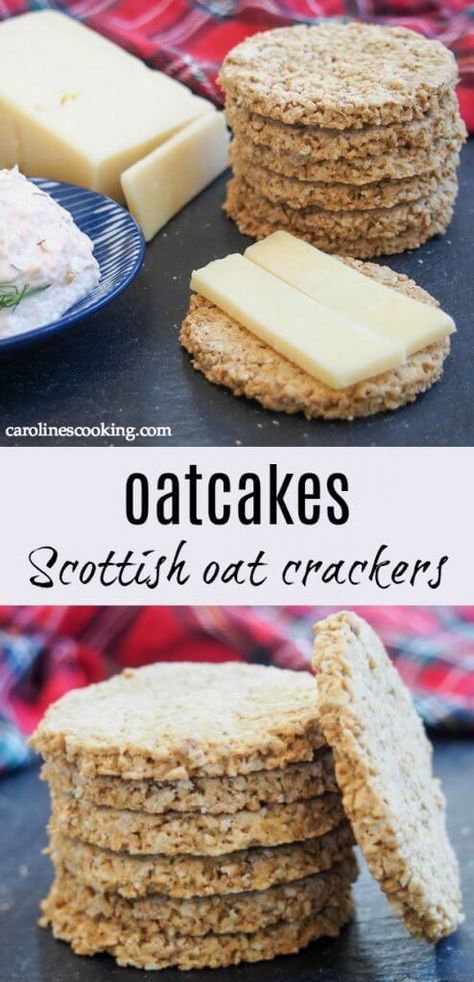 Irish Desserts Traditional, Traditional Scottish Food, Oat Cake Recipes, Oat Crackers, Scottish Dishes, Irish Desserts, British Cooking, Scottish Food, Scottish Recipes