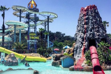 This Outdoor Water Playground In Southern California Will Be Your New Favorite Destination Raging Waters, Volcano Bay, Water Playground, San Dimas, Water Parks, Universal Orlando Resort, Wine Country California, Orlando Resorts, Universal Orlando