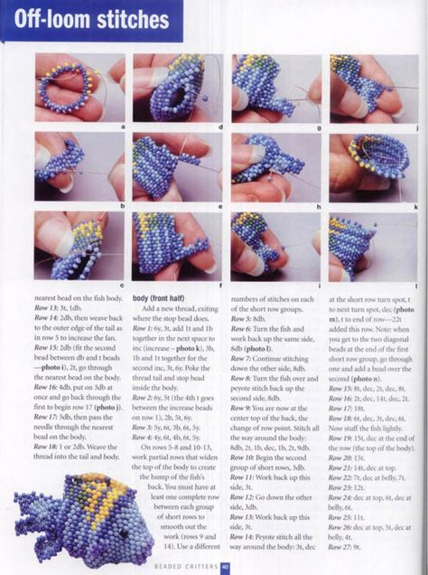 Bead Color Patterns, Patterns For Bracelets, Beaded Animals Tutorial, Bead Animals, Seed Bead Art, Seed Bead Crafts, Beadwork Tutorial, Bead Crochet Patterns, Beading Patterns Free