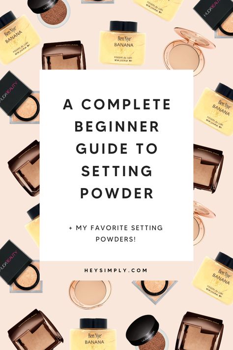 Have you ever noticed that when other girls apply makeup it looks flawless? Like they have an actual filter on their face. Yet somehow, when you apply your foundation – it never looks quite the same? Maybe it looks cakey or easy to smudge? The solution could be easier than you think – it’s time to invest in a great setting powder. Don’t know where to start? Bestie, I got you! #settingpowder #makeup Setting Powders, Baking Makeup, Cheek Contour, Jar Packaging, How To Apply Concealer, Face Makeup Tips, Apply Makeup, Top Skin Care Products, Makeup Product