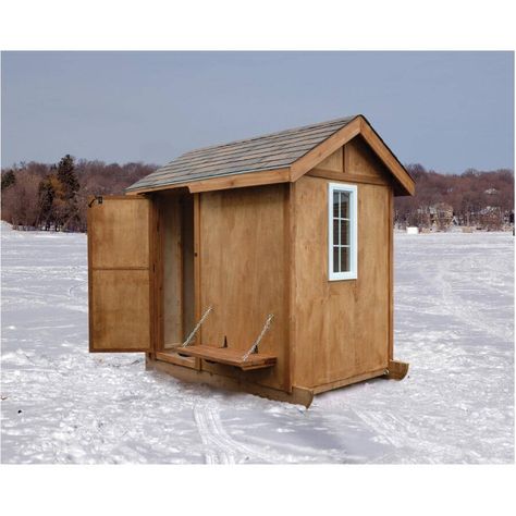 5' x 8' Ice Fishing Hut with Plywood Siding | Home Hardware Ice Fishing Huts, Ice Fishing Shanty, Ice Hut, Ice Shanty, Plywood Siding, Ice Fishing, Hardware Store, Home Hardware, The Project