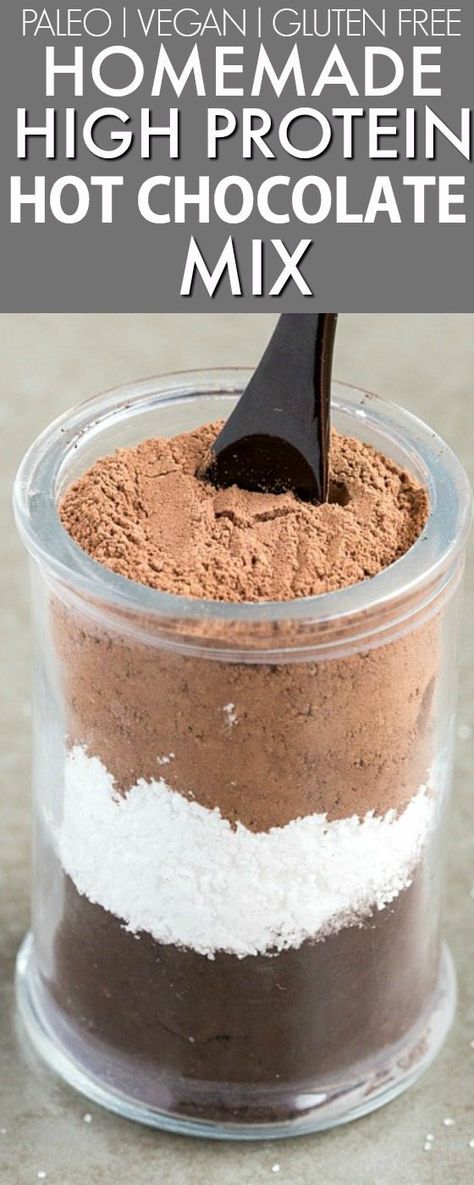 Best Homemade Hot Chocolate, Protein Hot Chocolate, Hot Cocoa Mix Recipe, Mix In A Jar, Hot Chocolate Mix Recipe, Homemade Dry Mixes, Homemade Hot Chocolate Mix, Diy Hot Chocolate, Homemade Hot Cocoa