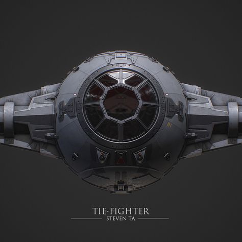 Tie Fighter, Steven Ta on ArtStation at https://www.artstation.com/artwork/B3q929 Star Wars Planets, Star Wars Models, Tie Fighter, Planets, Star Wars, Art Design, Fan Art, Models, Fan