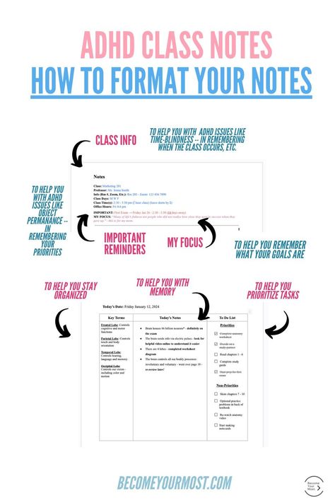 Looking for ways to take better notes? This guide has you covered! Learn about different note-taking methods, the best types of notes to take, and more. With these tips, you'll be taking better notes in no Add Study Tips, How To Study For College, Study Tips For Adhders, Study Planner Ideas, Study Guide Template, How To Take Notes, Aesthetic Planner, School Study Ideas, Best Study Tips