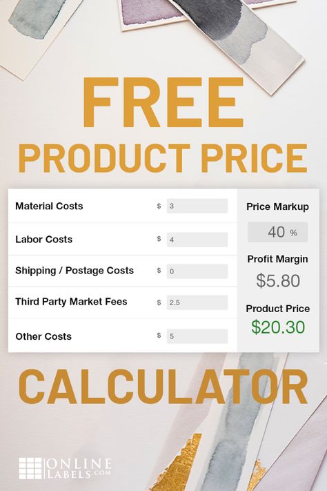 Pricing Your Product, Product Price Worksheet, How To Price Products, Pricing Formula Business, Product Pricing Worksheet Free Printable, Craft Price Calculator, How To Price Your Products, Pricing Formula For Handmade, Profit Calculator Business