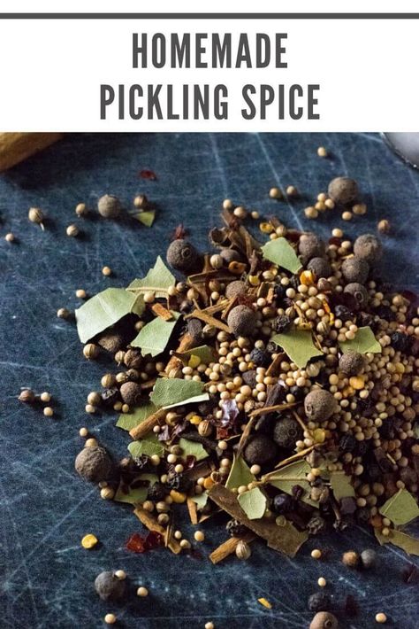 Homemade pickling spice recipe #spices #seasoning #pickling Pickling Spice Recipe, Homemade Pickling Spice, Chili Seasoning Recipe, Homemade Chili Seasoning, Homemade Corned Beef, Picnic Recipes, Canning Food Preservation, Photo Walls, Spice Mix Recipes