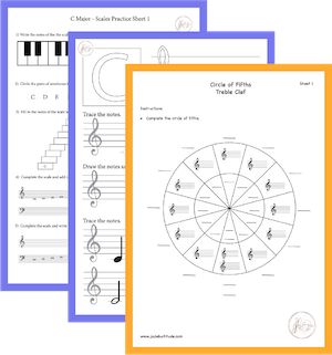 Check out our selection of free music theory worksheets. We cover topics such as the circle of fifths, scales, note and rest naming. Music Theory Worksheets Free Printable, Piano Theory Worksheets, Free Music Theory Worksheets, Piano Worksheets, Free Music Worksheets, Music Theory Worksheets, Circle Of Fifths, Free Printable Activities, Major Scale