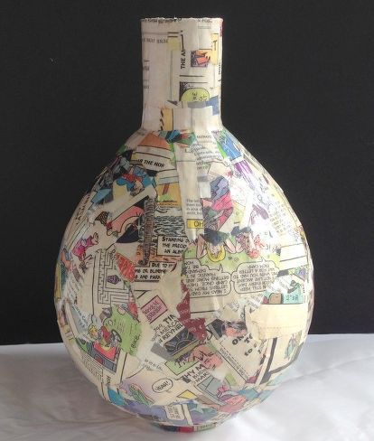 decoupage napkins on paper mache vases, crafts, decoupage Paper Mache Vases, Paper Mache Projects, Making Paper Mache, Crafts Easter, Paper Mache Art, Paper Mache Crafts, Easter Decorations Dollar Store, Easter Decorations Vintage, Easter Decorations Outdoor