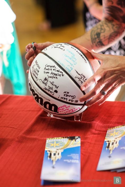 Lesbian Wedding San Diego - Basketball Theme Wedding - Guest Book Ideas Wedding Basketball Ideas, Love And Basketball Party Theme, Sports Bridal Shower Theme, Basketball Theme Wedding Ideas, Sneaker Wedding Theme, Basketball Bachelorette, Basketball Themed Wedding, Basketball Wedding Ideas, Basketball Theme Wedding