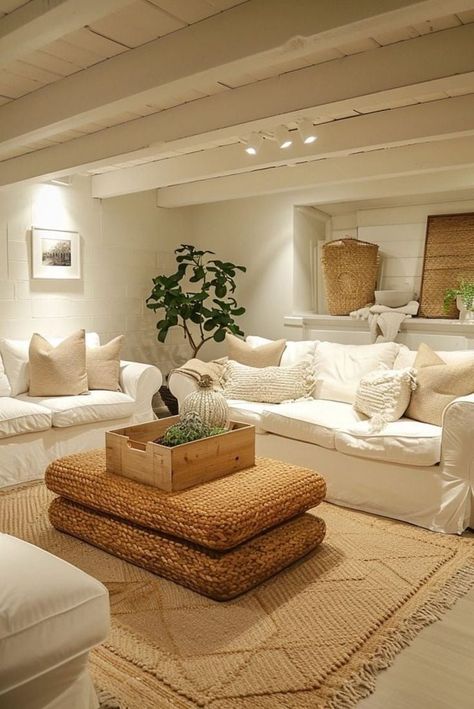 Why a Basement Should Be a Priority in Home Renovations and Upgrades Airy Basement Ideas, Basement Corner Ideas, Basement No Windows, Brighten Up Basement, Basement Multipurpose Room, Small Finished Basements, Basement Living Room Ideas, Basement Den, Rose Gold Room