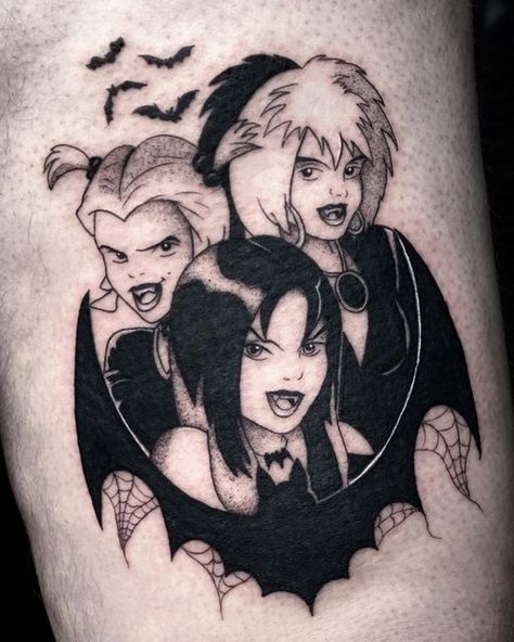 Hex Girls Tattoo, Eco Goth, Scooby Doo Tattoo, Castle Tattoo, Hex Girls, Goth Tattoo, Girls Tattoo, Movie Tattoos, Wicked Tattoos