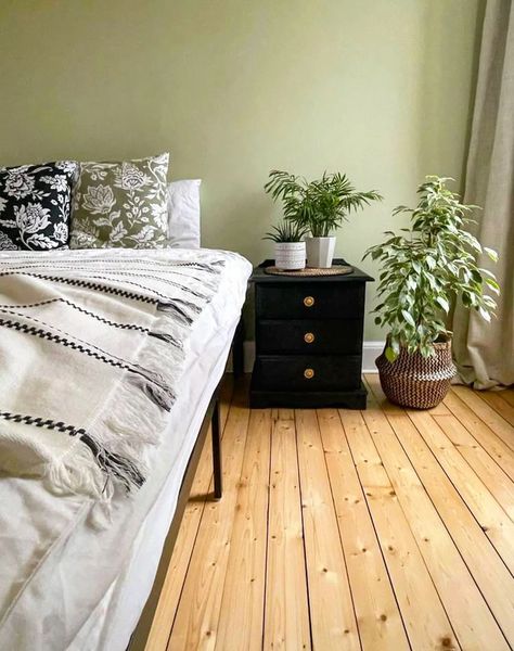 Green Bedroom Paint Ideas | Valspar Paint Green Bedroom Paint Ideas, Green Bedroom Paint, Bedroom Paint Ideas, Valspar Paint, Wooden Brackets, Living Room Decor Inspiration, Green Bedroom, Decorating Inspiration, Green Eggs