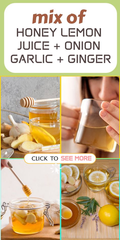 Flu season brings with it the inevitable worry of falling ill, and many of us reach for over-the-counter medications to find relief. Honey Onion Garlic Syrup Homemade, Garlic Remedies, Honey Remedies, Garlic Health, Ginger Honey Lemon, Health Game, Garlic And Ginger, Onion Juice, Honey Benefits