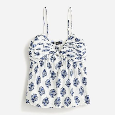 Simple Summer Style, Floral Block Print, Stockholm Fashion, Tank Top Camisole, Mode Inspo, Preppy Outfits, Dream Clothes, Cute Tops, Block Print