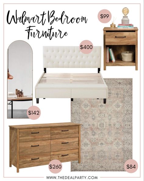 Walmart Bedroom Furniture, Walmart Furniture Bedroom, Amazon Dresser Furniture, Mismatched Bedroom Furniture Ideas, Amazon Bedroom Furniture, Walmart Dresser, Target Bedroom Furniture, Walmart Essentials, Walmart Furniture