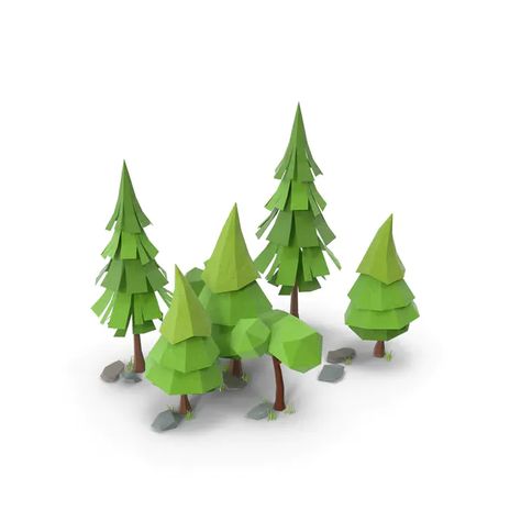 Low Poly Forest by PixelSquid360 on Envato Elements Low Poly Forest, Minecraft Banner Designs, Low Poly Games, Bg Design, 3d Tree, Isometric Art, Low Poly Art, Low Poly Models, Low Poly 3d