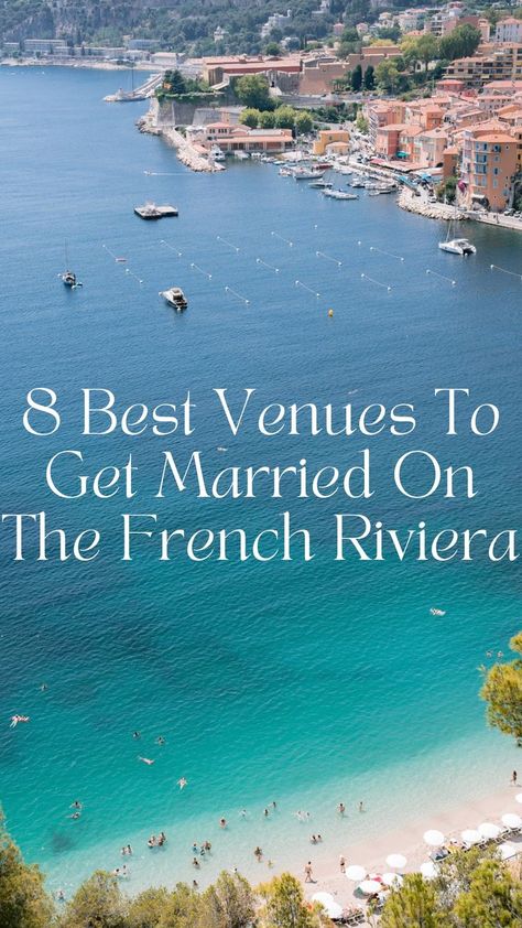 I give you the best wedding venues on the French Riviera. No matter your taste or style, you will find what you are looking for. #wedding #frenchriviera #luxurywedding #weddingvenue #weddingphotographer #luxuryweddingphotographer #southoffrance #weddingrecommendations Wedding Venues French Riviera, South France Wedding Venues, French Beach Wedding, Wedding French Riviera, French Riviera Wedding Aesthetic, French Riviera Elopement, Nice France Wedding, Cannes Wedding, France Wedding Venues