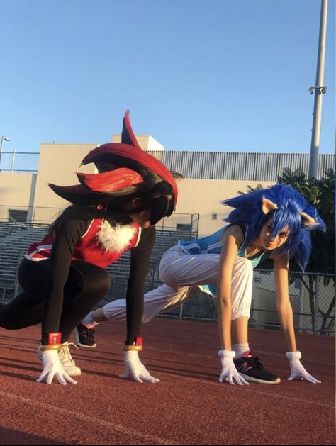 Mario and Sonic at the Olympic Games Tokyo 2020 cosplay Sonic vs Shadow racing Sonic And Shadow Cosplay, Shadow Cosplay Sonic, Sonic The Hedgehog Cosplay, Shadow The Hedgehog Cosplay, Sonic Outfit, Shadow Cosplay, 2020 Cosplay, Sonic Cosplay, Shadow Outfit