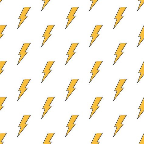 Pattern Background, Lightning Bolt, A White Background, Background Patterns, Seamless Pattern, Premium Vector, Seamless Patterns, Graphic Resources, White Background