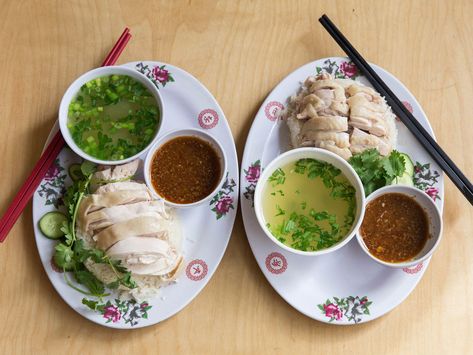 Khao Man Gai Recipe, Beef Noodle Stew, Khao Man Gai, Hainan Chicken, Turkey Noodle Soup, Rice Soup Recipes, Hainanese Chicken, Sweet Red Bean, Dumplings For Soup