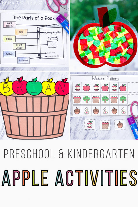 🍏🍎 Looking for engaging activities to teach your preschoolers about apples? Check out this blog post full of Preschool Apple ideas! 🍎 From fun crafts and apple-themed games to science experiments and storytime, this unit is packed with ideas to captivate young minds. Perfect for fall or any time of the year, this Apple Unit fosters creativity and learning. Click to explore and bring the magic of apples to your classroom! 🍏 Apple Unit Activities, Apple Unit Kindergarten, Apple Unit Preschool, Apple Unit Study Kindergarten, Apple Crafts For Kindergarten, Apple Literacy Centers Kindergarten, Apple Theme Literacy Preschool, Apple Exploration Kindergarten, Apple Large Group Activities Preschool