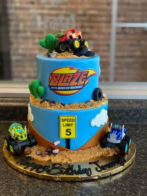 Blaze And The Monster Machines Birthday Cake, Blaze Cake Ideas, Blaze Cake, Blaze Birthday Cake, Blaze And The Monster Machines Cake, Bolo Blaze, Blaze Cakes, Blaze Birthday Party, Blaze Party