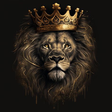 Lion Head Logo, Lion Artwork, Backgrounds For Your Phone, Lion Illustration, Lions Photos, Golden Lions, King Lion, Lion Wallpaper, Gold Lion