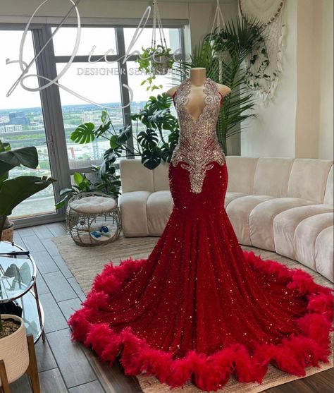 Prom Dresses Theme, Prom Dresses Train, Red And Gold Prom Dress Black Women, Prom Dresses Black Girls 2023, Prom Dresses Black Women Red, Custom Prom Dress Black Women, Exotic Prom Dresses Black Women, Silver And Red Prom, Prom Dresses 2024 Black Women