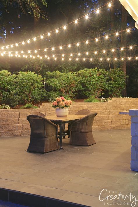 Hanging Outdoor Lights | The Creativity Exchange Back Porch Hanging Lights, Lightning Ideas, Southwest House, Pool Decking, Outdoor Lighting Design, Diy Outdoor Lighting, Landscape Lighting Design, Patio Lights, Outdoor Designs