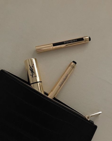 Makeup Collection Goals, Ysl Makeup, Details Aesthetic, Ysl Beauty, Gold Aesthetic, Classy Aesthetic, Beige Aesthetic, Foto Ideas Instagram, A Pencil