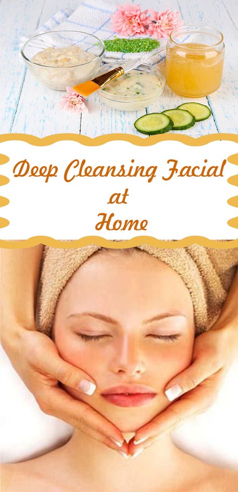 A deep cleansing facial is a secret to beautiful skin. Here I will tell you why beauty experts recommend deep cleansing facial and what are the benefits of a deep cleansing facial to the skin. Learn how to do deep cleansing facial like a salon at home. Save your money and get glowing skin at home! Bridal Facial At Home, Facial Home Remedies, Face Cleansing At Home, Deep Facial Cleaning, Skin Cleansing, Home Made Facial For Glowing Skin, Home Facial, Facial Cleansing Routine, Deep Cleansing Facial