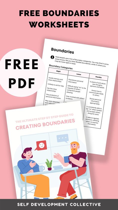 Free Healthy Boundaries Worksheets! Learn how to set healthy boundaries as well as setting boundaries with family in this simple workbook. The workbook is a free 10 page printable to help you set boundaries with toxic family members or to set boundaries in any difficult relationship! The activities and worksheets can help you in setting healthy boundaries in any area of your life! Setting Boundaries Activities, Setting Boundaries With Family, Healthy Boundaries Worksheets, Boundaries Activities, Boundaries With Family, Boundaries Worksheet, Toxic Family Members, Letting Someone Go, Difficult Relationship