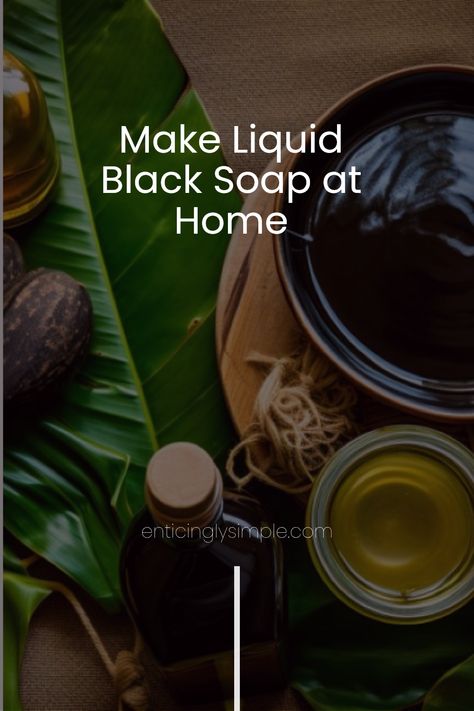 Discover how to create your own nourishing African liquid black soap with our comprehensive guide featuring 3 simple DIY recipes. This all-natural soap is packed with essential oils and nutrients, allowing you to reduce chemical use in your skincare routine. Gather ingredients like cocoa pods and palm oil for a moisturizing experience. Enjoy the benefits of homemade skincare and learn the traditional methods of crafting liquid black soap right from the comfort of your home. Shea Moisture Black Soap, African Black Soap Recipe, Black Soap Recipe, Cold Process Soapmaking, Diy Body Wash, Raw African Black Soap, Homemade Skincare, African Black Soap, Natural Preservatives