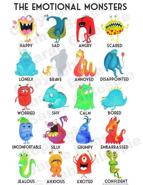 ✨Glenys Marriott✨ on Twitter: ".@WhoseShoes @sonicox @CYP_RLI_UHMBT @AlderHey @frecklegirl24 take a look at these 👍 @HIC2016 #EmotionalMonsters https://t.co/18Ar4G6CJT" Spanish Learning Activities, Feelings Chart, Love Your Enemies, Colors And Emotions, Play Therapy, Children Room, Character Design Animation, Therapy Activities, Coping Skills