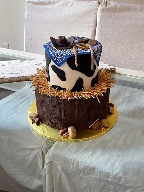 Cowboy Themed Cake, Cowboy Cake For Men, Cowboy Cake Ideas, Cowboy Cakes For Boys, Western Cake Ideas, Wild West Cake, Vaquero Cake, Cowboy Theme Cake, Cowboy Birthday Cake