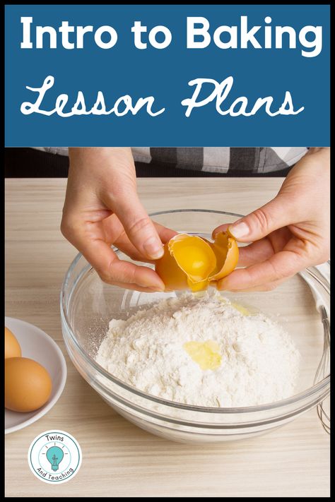 Do you want to teach your students the basics of baking and pastry? Looking for lesson plans in this area? Look no further! This article presents detailed lesson plans for baking and pastry classes for students of all levels. From activities to engage your students in the basics of baking to full-fledged curriculum plans for a ProStart or family consumer science course, there are a variety of ideas to bring engaging culinary arts experiences to your classroom. Read more! How To Teach Baking Classes, Cooking Curriculum, All About Me Baking Ideas, Finishing School Lessons, Baking Lessons, Baking Skills, Homeschool Baking Curriculum, Science Behind Baking, Culinary Classes Lesson Plans