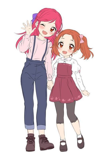 Sister love Running Anime, Poses Anime, Best Drawing Ideas, Anime Siblings, Anime Sisters, Best Drawing, Friend Anime, Cute Anime Chibi, Anime Child