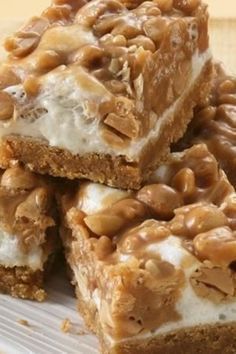 Salted Peanut Chews, Peanut Chews, Easy Bars, Yummy Candy, Making Candy, Peanut Candy, Sweet Bar, Recipes With Marshmallows, Healthy Food Facts