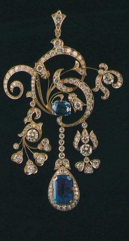 Romanov jewelry Russian Jewelry Royal, Vintage Royal Jewelry, Belle Epoque Jewelry, 1910 Jewelry, Romanov Jewellery, Romanov Jewels, Sapphire Brooch, Bijoux Art Deco, Ornate Jewelry