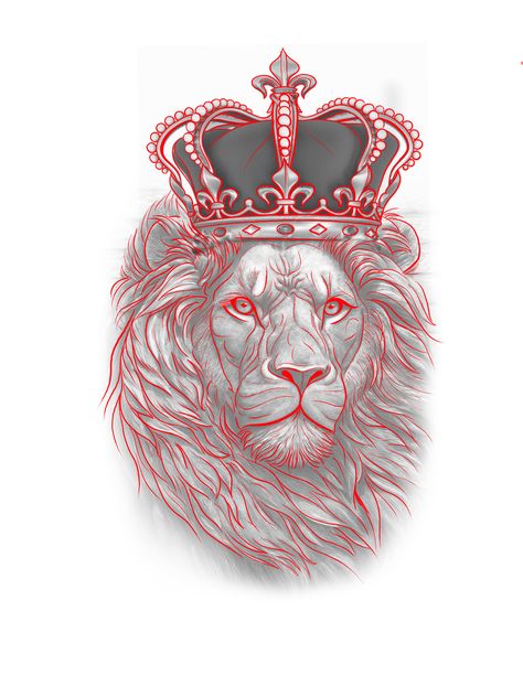 Lion With Crown Tattoo Stencil, Lion Tattoo Design Stencil, Lion Tattoo Stencil, Lion Stencil, Chest Tattoo Drawings, Leo Tattoo Designs, Chicano Tattoos Sleeve, Lion Sketch, Cherub Tattoo