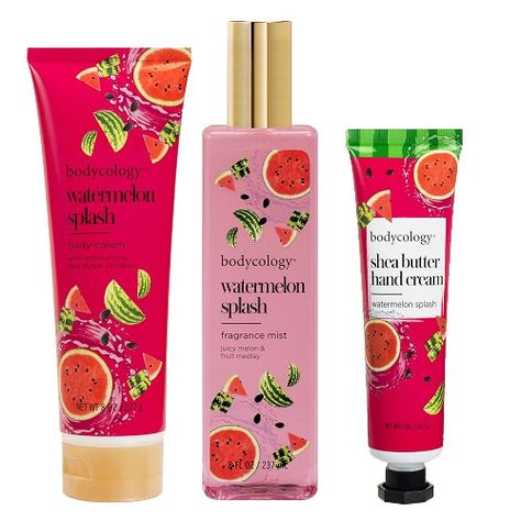 Bodycology Watermelon Splash Bodycology Watermelon Splash, Watermelon Lotion, Watermelon Products, Watermelon Fragrance, Watermelon Splash, Watermelon Scent, Bath N Body Works, Shea Butter Hand Cream, Girl Guide