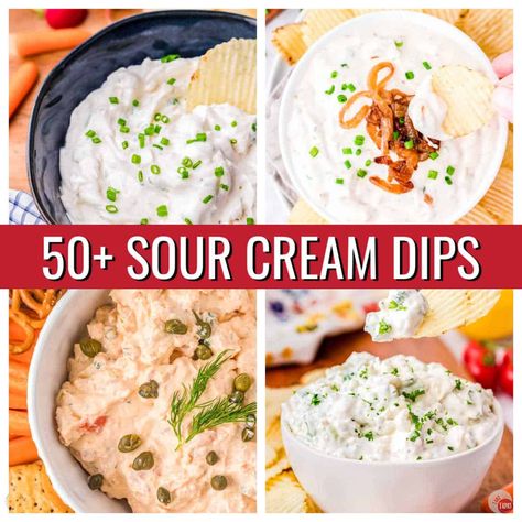 Chip Dip Recipes With Sour Cream, Homemade Sour Cream Dip, Dip With Sour Cream And Cream Cheese, Easy Homemade Dips For Chips, Dips With Sour Cream Easy, Sour Cream Dip For Potatoes, Easy Chip Dip Recipes Sour Cream, Bacon Sour Cream Dip, Sour Cream Mayo Dip