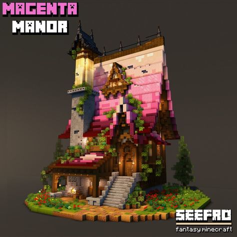 Tall Minecraft Builds, Mc Fantasy Builds, Minecraft Block Gradient, Medevil Minecraft, Minecraft Enchantment House, Minecraft Observatory, Minecraft Roofs, Minecraft Roof Design, Minecraft Survival Base