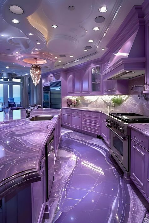 Home Decor Cozy, Dream Bedroom Inspiration, Purple Home Decor, Purple Kitchen, Dream Life House, Purple Rooms, Dream Apartment Decor, Home Decor Ideas Living Room, Purple Home