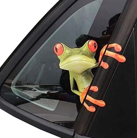 Auto Humor, Funny Car Stickers, Frog Funny, Window Graphics, Truck Decals, Vinyl Graphics, Decoration Stickers, Car Cartoon, Window Vinyl