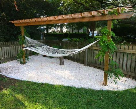 10 Ways to Turn a Corner of Your Yard Into a Mini Paradise | Hometalk Miscanthus Gracillimus, Pergolas Ideas, Miscanthus Sinensis Gracillimus, Pergola Backyard, Garden Pergolas, Simple Backyard, Garden Pergola, Backyard Hammock, Structural Design