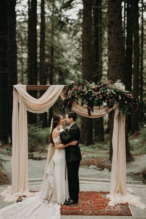 Wedding Arbors, Arch Ideas, Wedding Ceremony Ideas, Wedding Arbour, Romantic Decor, Woodland Wedding, Wedding Guide, Forest Wedding, Junebug Weddings